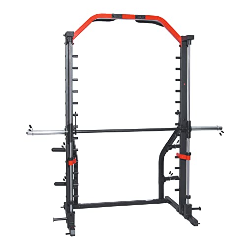 Sunny Health & Fitness Olympic Smith Machine Squat Rack with Pull-Up Bar - image 9