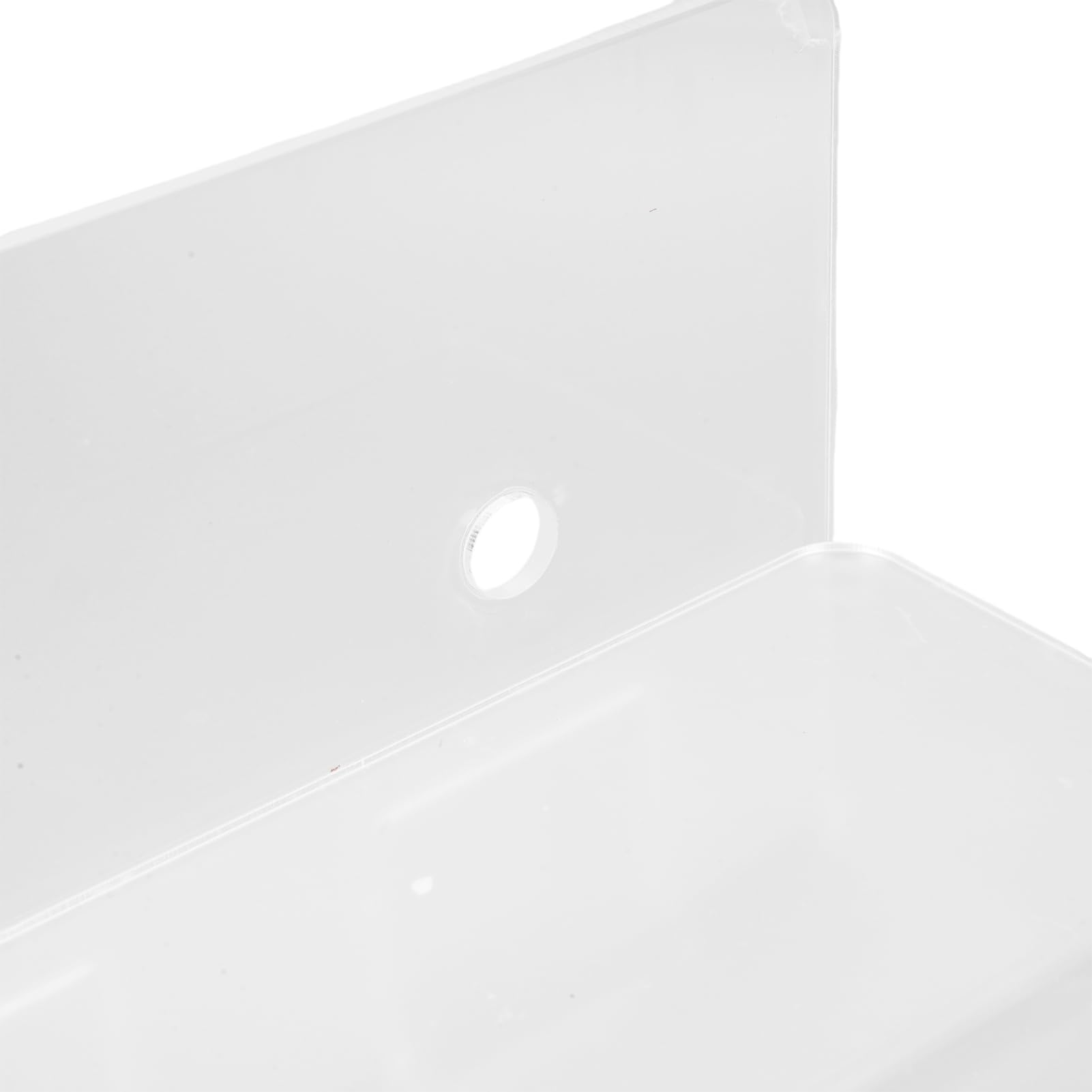 Porta Spazzolino Adesivo, Porta Spazzolino da Parete in Acrilico con Gestione dei Cavi, capacità di 1 Kg, Organizer Salvaspazio per Bagno, (chiaro)