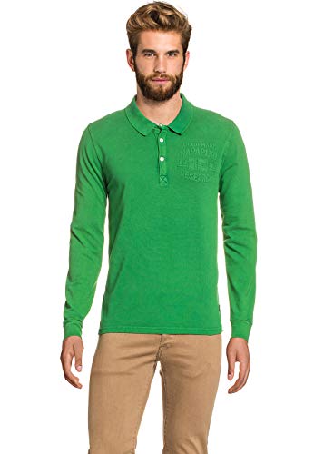 Preisvergleich Produktbild Napapijri Herren Polo Shirt Hemd Longsleeve Langarm feinem Baumwolle Pique NEU