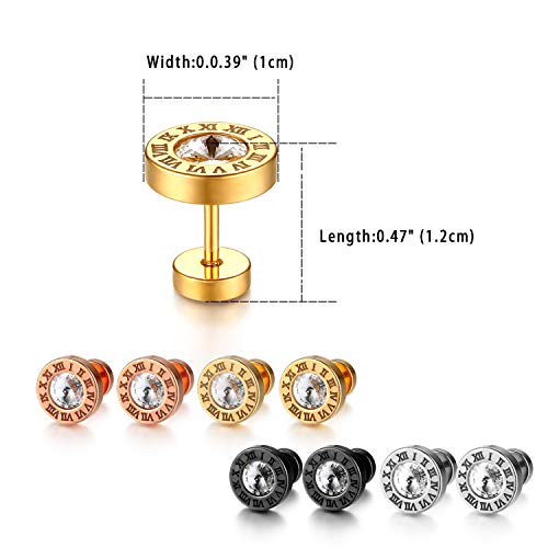 Flongo Orecchini da Uomo Donna, con Diamante