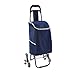 JTKDL Pliant Panier poignée allongée Stair Climbing Panier avec Silencieux en Caoutchouc Tri-Roues Épicerie Utilitaire Pliable Chariot avec Plate-Forme inférieure Upgraded