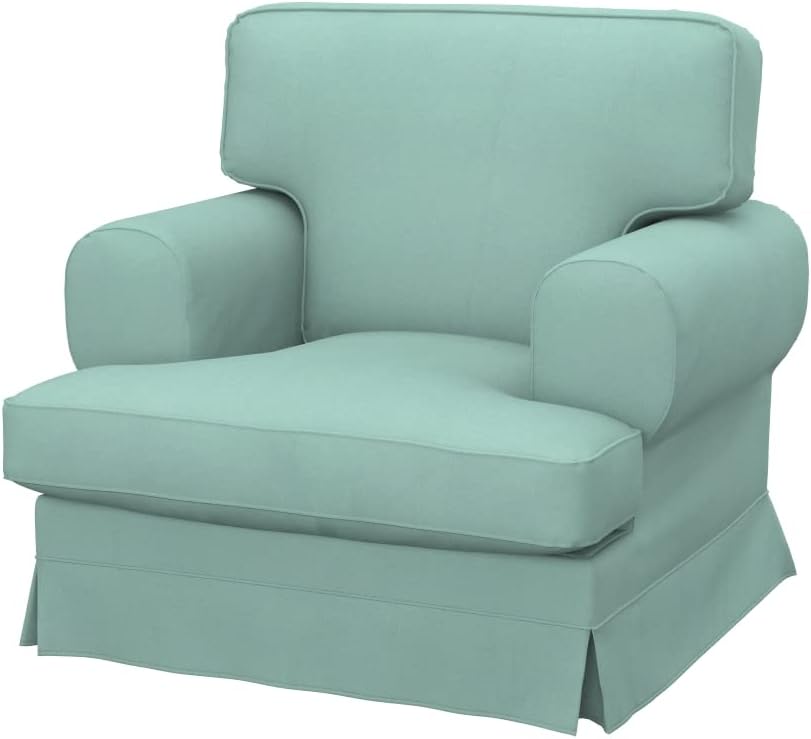 Soferia Replacement Compatible Cover for Ekeskog Armchair, Fabric Eco Leather Mint