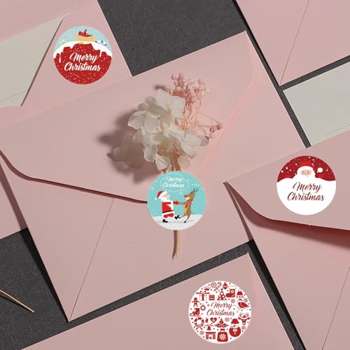 500PCS Christmas Stickers,Christmas roll up Stickers — view 5