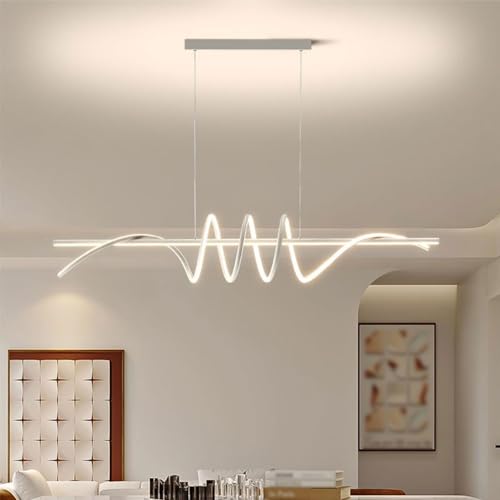Éclairage de suspension de table longue lustre 3 couleurs modulable - 3