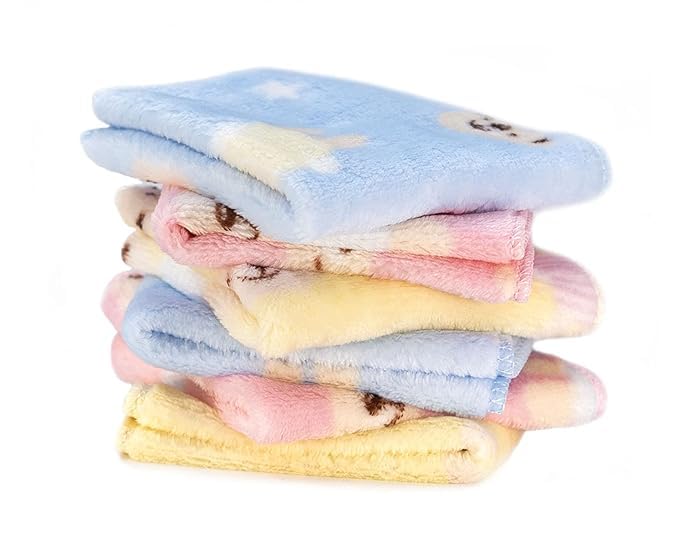 hivata Women Hanky Handkerchief For Woman Girls & Baby Soft Hanky For babies Colorful Bright Soft Touch Thick Fur Towel Hankies for Kids, Women, Girls (Pack of 6)-picture-48