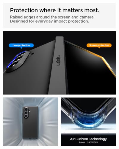 Image of Spigen Tough Armor Pro MagFit Case for Samsung Galaxy Z Fold 8 Ultra, Black | Magsafe, Hinge Protection, Slim Fit, Wireless Charging, Thermoplastic Polyurethane, Poly Carbonate, Matte