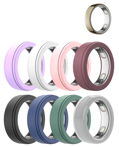 for Oura Ring 5�p�����O�J�o�[8�F�p�b�N�A�L�k���V���R�������O�v���e�N�^�[�i�g���[�j���O�p�j - �T�C�YM�i10/11/12/13�j