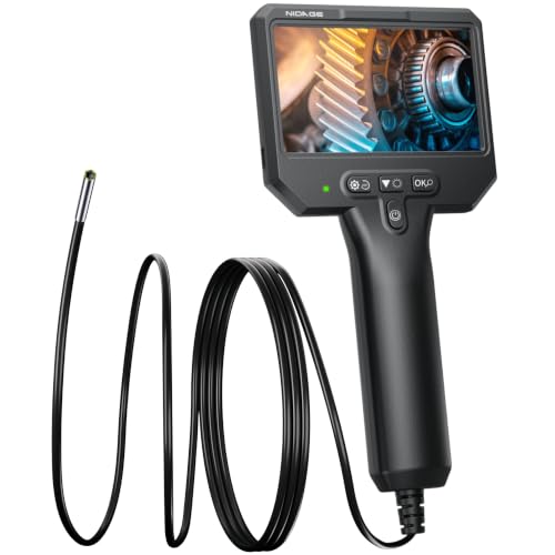 NIDAGE 3.9mm Endoscope Camera with Light, 1920P HD Borescope...