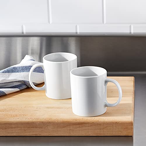 Amazoncommercial 12-Piece Porcelain, 10 Oz. Gourment Coffee Mug Set, White #TOP4