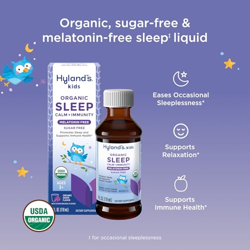 Image of Hyland's Kids Melatonin-Free Sleep + Immune Support, Organic, Ages 2+, 4oz