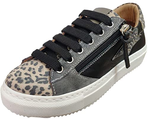 Basket mode basse Caval pour femme en noir bi-matière au style urbain