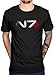 Produktbild SBD14ZZU Mass Effect N7 T-Shirt Xbox Playstation Spielekonsole Video-Serie Cod Men
