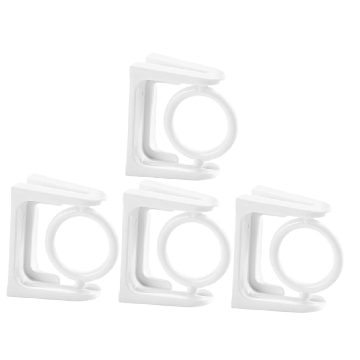 DECHOUS 3 Set di Ganci per Aste per Tende Facili da Installare Ganci per Aste per Tende Senza Chiodi per La Casa 4 Pezzi * 3