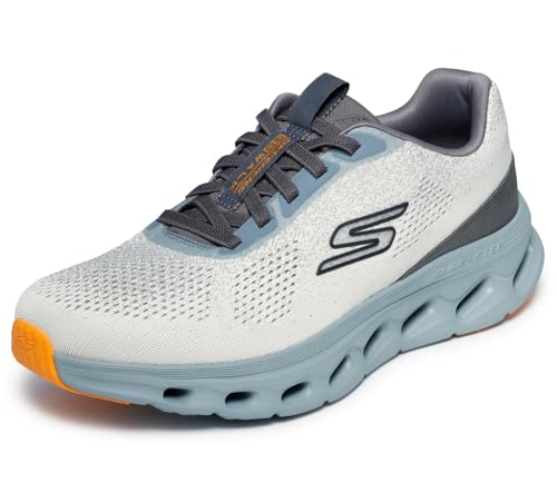 Skechers Go Walk Glide Step 2.0 VicSneaker para Hombre, Ribete Textil Salvia, 41.5 EU