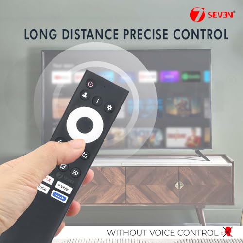 Image of 7SEVEN Compatible with Skyworth Google TV Remote Control Fit for UE7600 | UD7300 | Q6500A | E5500A Series 4K LED QLED FHD UHD Television Non-Voice Command - Match Keys Exactly with Existing Remote