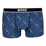 BOSS Herren Boxer Unterhose Shorts Trunk 24 Print, Farbe:Blau, Größe:XL, Artikel:-480 Open Blue