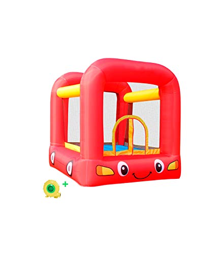 Wonduu Castillo Hinchable Happy Bus 280x215x195 Rojo