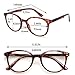 3 Pack Reading Glasses Spring Hinge Stylish Readers Black/Tortoise for Men and Women (3 Mix, 4.0)Medium