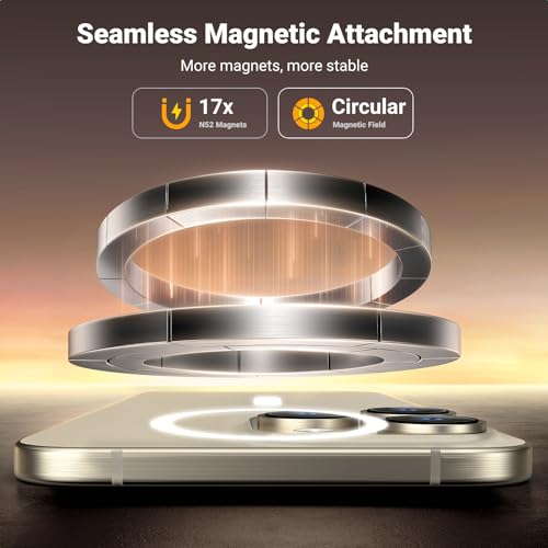 UGREEN Magnetic Phone Stand for MagSafe, Height Adjustable iPhone Stand for Desk with 360° Rotation Compatible for iPhone 17 Air 16 Pro 15 Pro Max 14 Plus 13 12 and MagSafe Case, Black by UGREEN - Used condition - Image 5