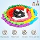 Tokaneit 120 Stück Farben Domino Baustein Blöcken Set, Domino Steine Holz, Bunte hölzerne Bausteine, Kinder früh Pädagogisches Bauspaß, Geburtstag Geschenk für Kinder Jungen Mädchen