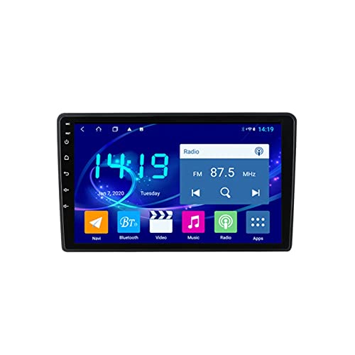 ♋ 【Nuove fonti per musica e video】 Con Bluetooth vivavoce, WIFI integrato, OBD2 (è necessario un acquisto extra), controllo del volante e fotocamera posteriore, questa autoradio Android 10 con touch screen supporta la radio FM con segnali forti e superiori fino ad oggi musica/notizie/sport e altro ancora. L'autoradio con navigazione GPS offre funzionalità avanzate