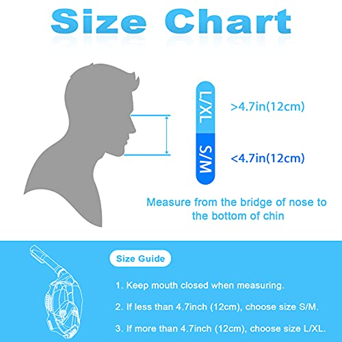 Zipoute Snorkel Mask Full Face, Full Face Snorkel Mask Adult And Kids With Detachable Camera Mount, Snorkeling Mask 180 Panoramic View Anti-Fog Anti-Leak Dry Top Set (Orange Black, L/Xl) #TOP5