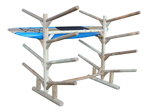 8 Place Kayak Or Sup Log Rack Natural Finish #TOP1