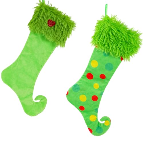XINGLIDA Calcetín de Navidad grande de tela suave para colgar calcetín vacaciones fiesta regalos bolsa decoración para árbol de Navidad repisas de chimenea medias de Navidad amigables con la familia