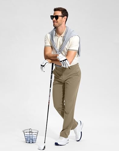 Image of G Gradual Mens Golf Pants Stretch Dress Casual Pants 30 inch /32 inch /34 inch Lightweight Work Travel Slacks for Men with 4 Pockets