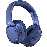 Ankbit E600Pro Hybrid Active Noise Cancelling Headphones with aptX HD & Low Latency, Over Ear Bluetooth Headphones Wireless Headphones with Build-in Microphone Hi-Res Deep Bass, 80H Playtime