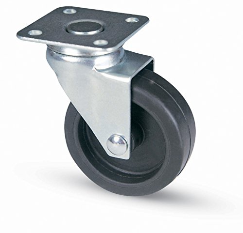 RUOTA X MOB. GOMMA ART.220 D.40 C/PIASTRA** PZ - 20