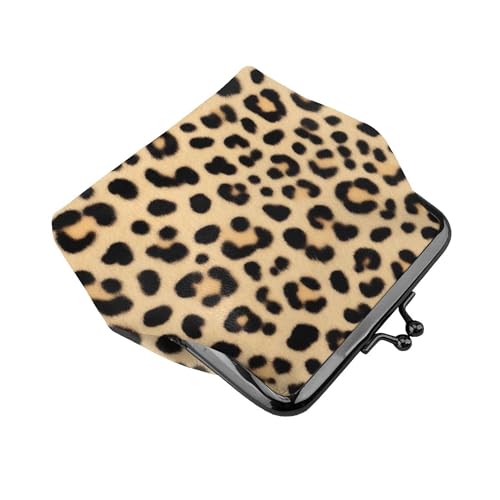 Coin Purse Vintage Pouch Buckle Clutch Bag wild animal leopard print (2) Kiss-lock Change Purse Clasp Closure Wallets For Women3
