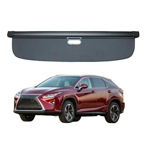 Tablette de Coffre Arrière pour Lexus RX Rx270 Rx350 Rx450H 2003-2009 2010-2015 2016-2021 2022+, SUV Rétractable Cache-bagages Pare-soleil Colis de Coffre Store Enrouleur, Toile en Alliage D'aluminium