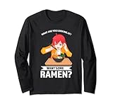 Hay una idea divertida y un atuendo de ramen. ¿Qué estás mirando? ¿Quieres un poco de ramen?