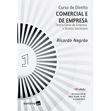 Capa do livro Curso de Direito Comercial e de Empresa - Vol. 1 -19ª edição 2023