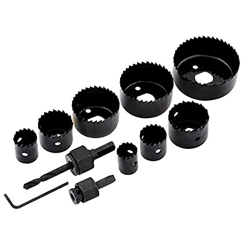 Rolson 58129 12 pc Holesaw Kit Black