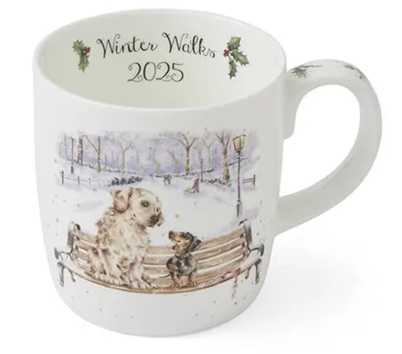 Wrendale Designs Royal Worcester Winter Walks Mug - Limited