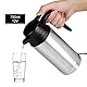 Nikou Edelstahl Auto Wasserkocher, 12V 750ml Reise Auto Wasserkocher Heizung Tasse Zigarettenanzünder Thermoskanne, Kaffee Becher Wasserflasche Flasche für Freien