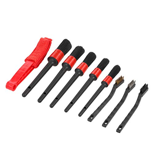 pedkit Kit de ferramentas de limpeza de carros, escova de rodas, kit de escova de detalhamento de ca