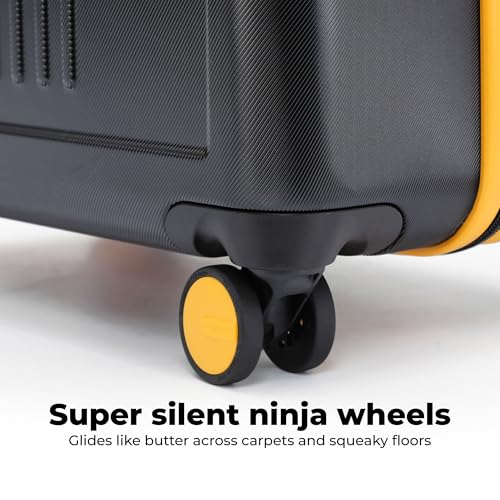 Image of MOKOBARA Transit Check-in Trolley Bag 64cm 65L Black & Yellow