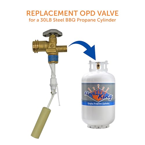 Flame King VOPD30 30-Pound Propane Tank Cylinder OPD (Overfill Protection Device) Valve by Flame King - Image 4