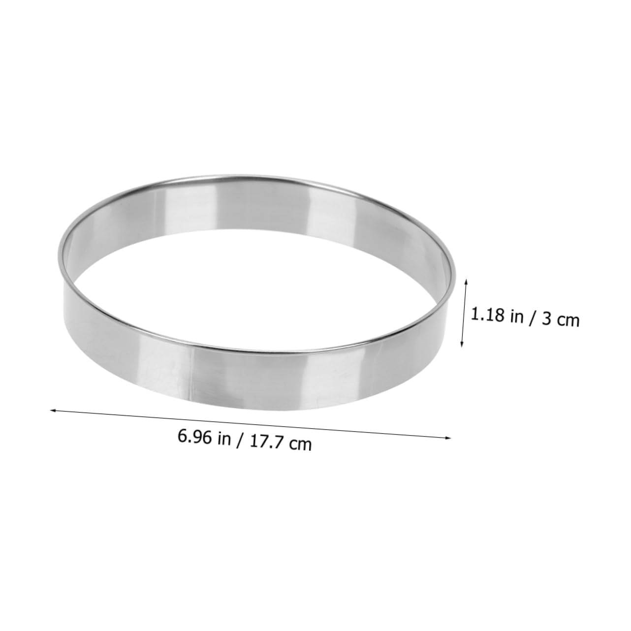 BESTonZON 5pièces Anneau Inoxydable pour Pâtisserie pour Pizza Et Gâteaux Accessoire Pratique De Cuisine pour Cerclage De Desserts