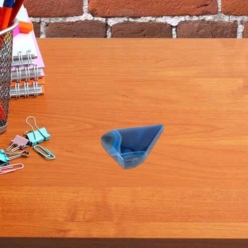 Ágata azul en forma de llama con acabado pulido a mano para decoración elegante 6