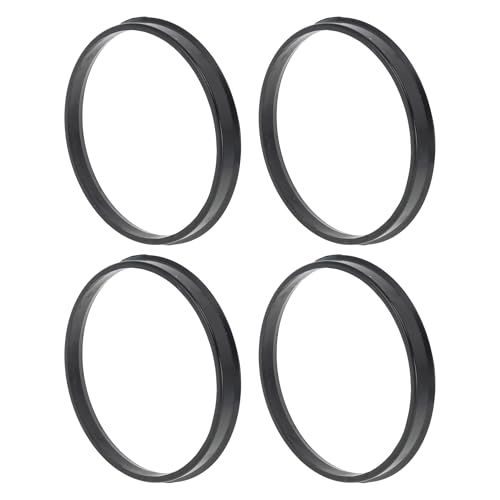 VekAuto 93.1mm to 87.1mm Car Wheel Hub Centric Rings Black Polycarbonate Wheels Center Shaft Shock Absorbing Hubrings 4 Pcs