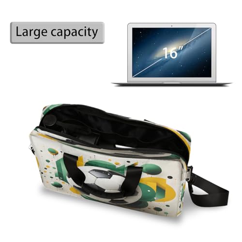Maletín para laptop 15.6-16 pulg verde resistente al agua miniatura 5