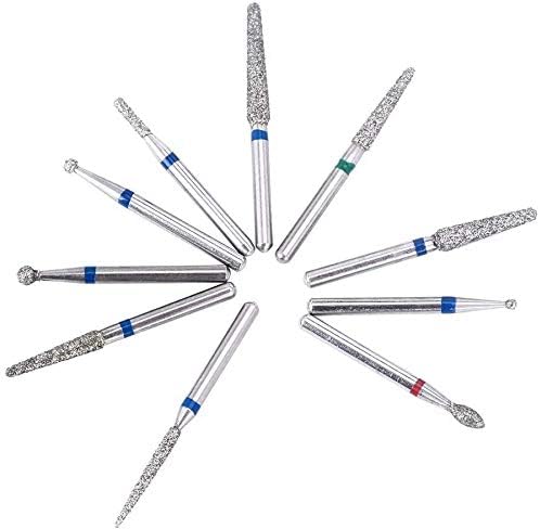 Miniatura 3 de 50 piezas de 0.063 in micro pulido cabeza brocas carborundum Burr FG diamante Burs