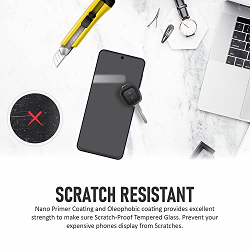 Image of SupCares Tempered Glass for Samsung Galaxy M51, M62, F62 and Galaxy A71 (6.7 Inch) With Installation Kit | Military-Grade Gorilla Screen Protector | Edge to Edge Coverage | Black