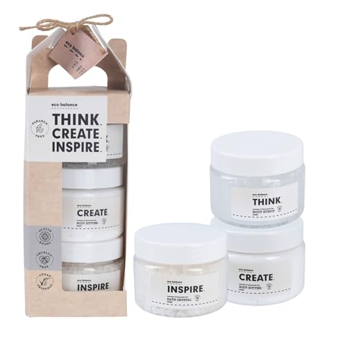 Well Home Set da bagno artigianale in 3 pezzi - lozione per il corpo, scrub e cristalli per il corpo - profumi di tè alla lavanda o camomilla