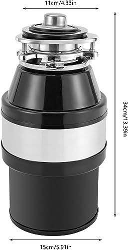 Rifiuti da cucina, 560 W, 3/4 HP 3500 RPM