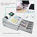 81 Keys Cash Register, Electronic Cash Registers with Coin Drawer Box, Check The Banknotes, POS Bill Coins System for Small Businesses, Retailers, Supermarkets